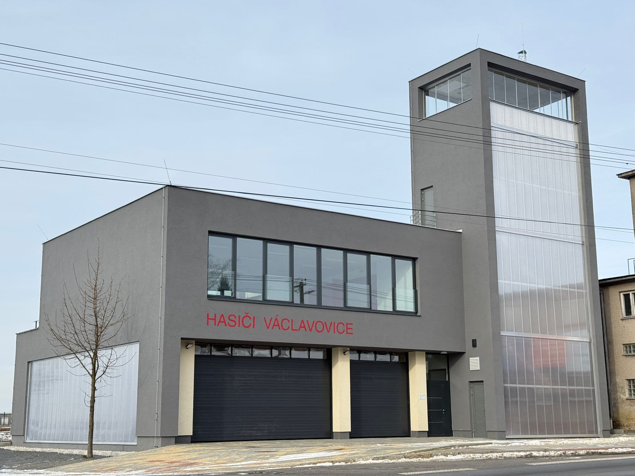 Novostavba hasičské zbrojnice Václavovice
